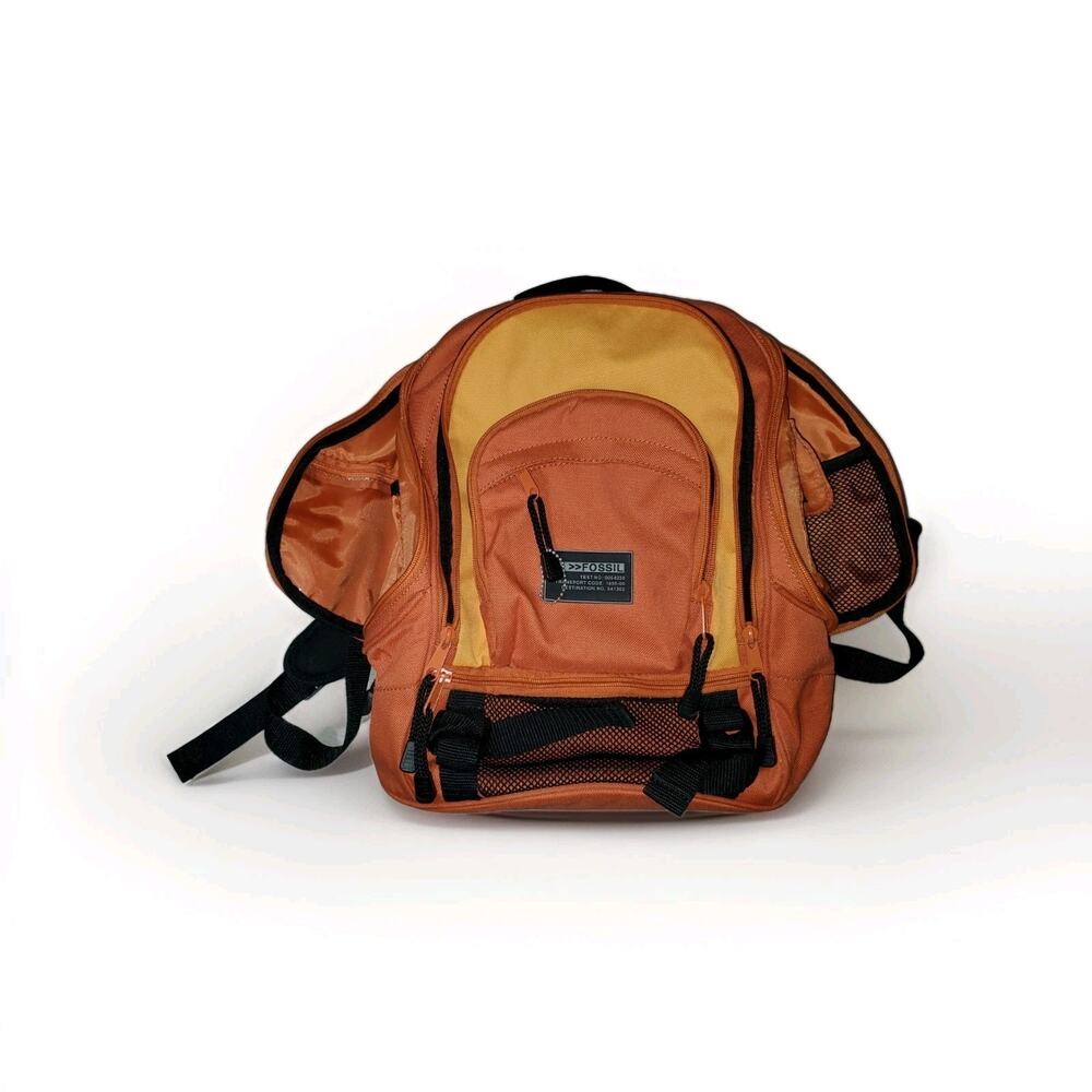 Fossil Outdoor Series Canvas Backpack - SML9272800 - Rust Orange - GUC